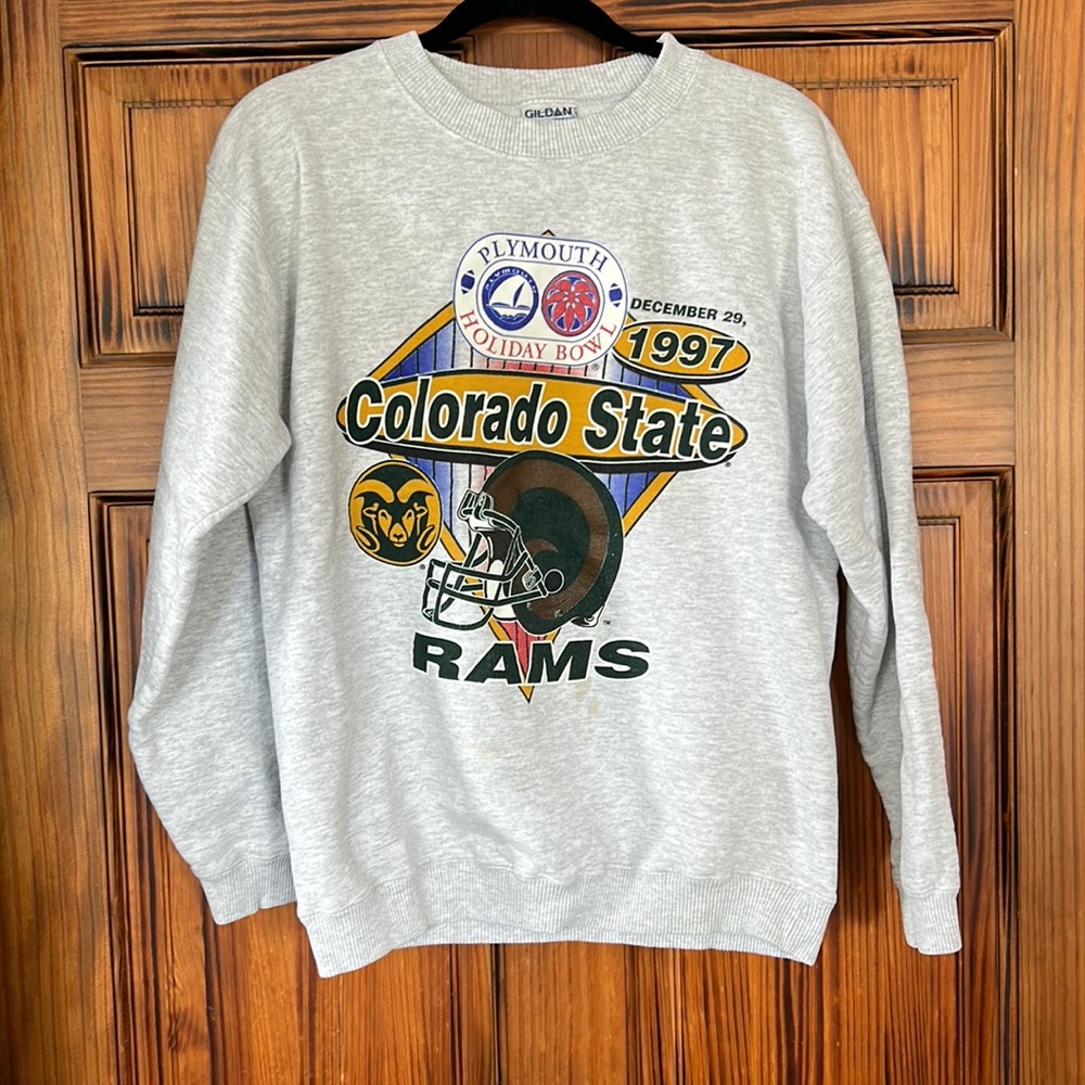 Vintage Colorado State University Rams Holiday Bowl Crewneck Sweatshirt 1997